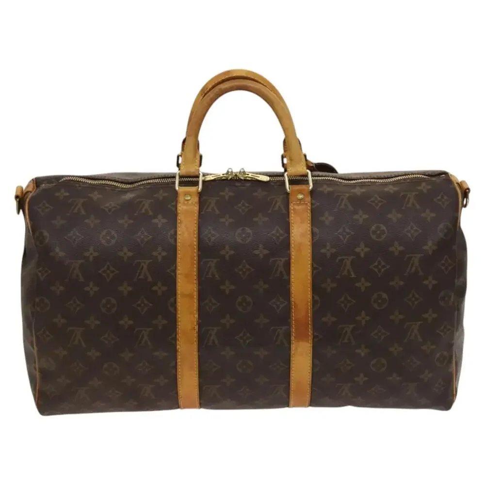 LOUIS VUITTON Monogram Keepall Bandouliere 50 Boston Bag M41416